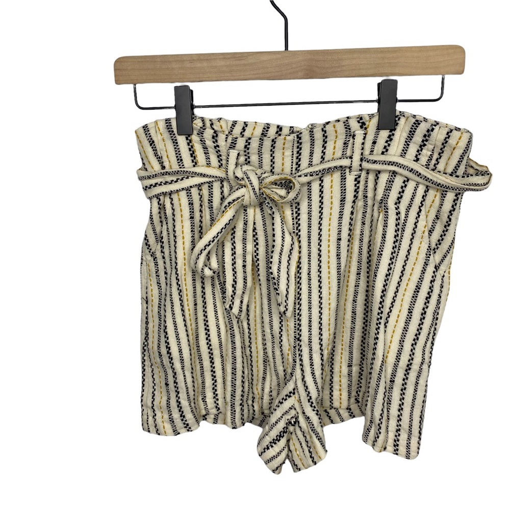 BP cream high waisted paperbag shorts